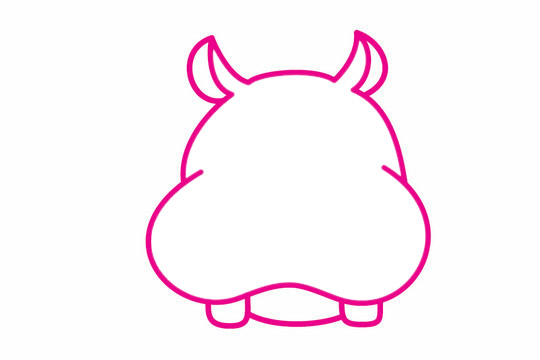 一步步教你画简单的河马 一步步教你画简单的河马