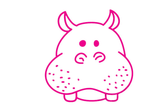 一步步教你画简单的河马 一步步教你画简单的河马