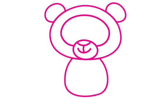 一步步教你画简单的小浣熊