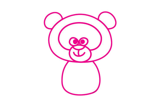 一步步教你画简单的小浣熊