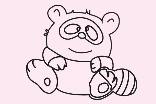 小浣熊怎么画简单又好看