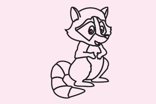 小浣熊怎么画简单又好看