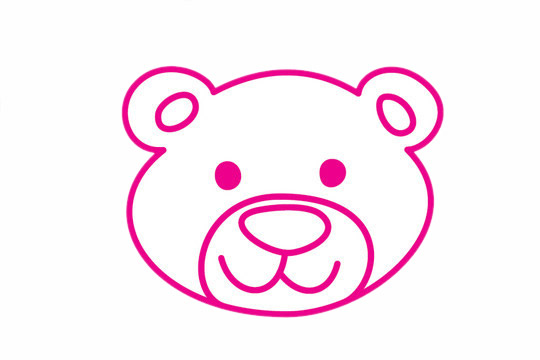 一步步教你画简单的小熊