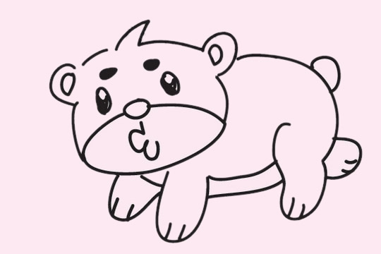 一组关于小熊的简笔画大全
