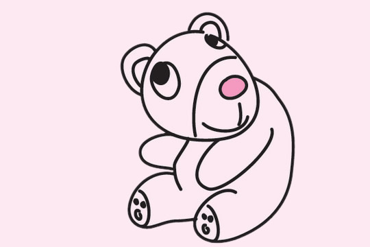 一组关于小熊的简笔画大全