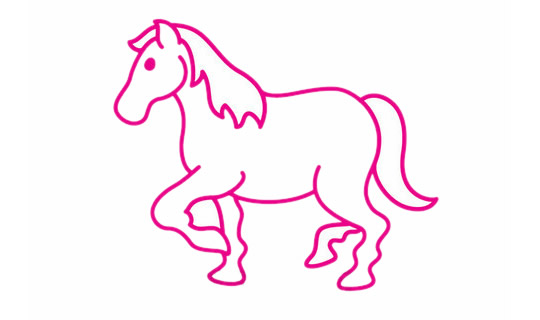 一步步教你画一匹马