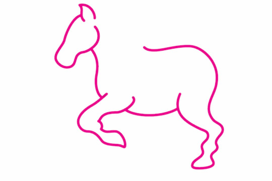 一步步教你画一匹马