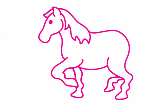 一步步教你画一匹马