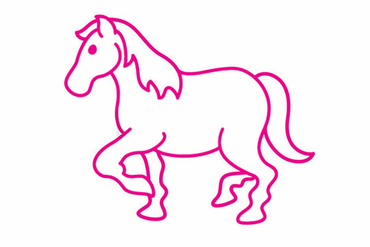 一步步教你画一匹马