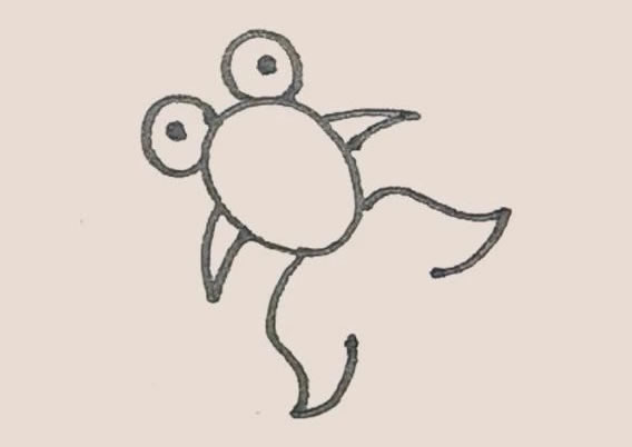 涂色的金鱼简笔画教程 涂色的金鱼简笔画教程