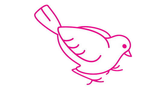 一步步教你画简单的麻雀 一步步教你画简单的麻雀