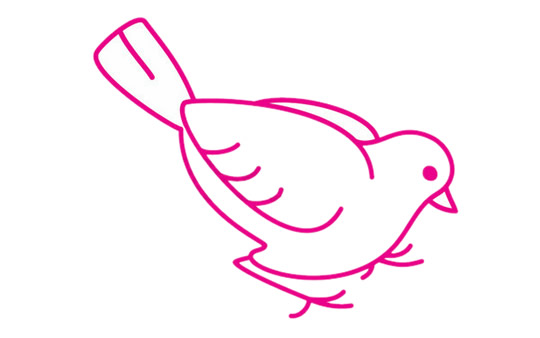 一步步教你画简单的麻雀 一步步教你画简单的麻雀