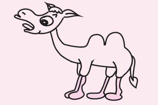 一组卡通骆驼简笔画大全