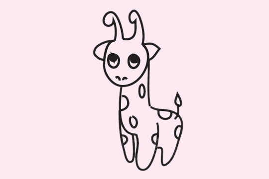 5张长颈鹿简笔画大全