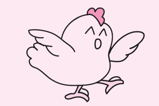 可爱的小鸡简笔画