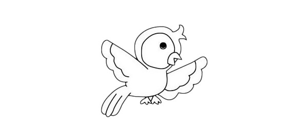 一组黄鹂鸟的简笔画大全