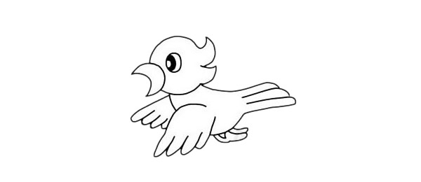 一组黄鹂鸟的简笔画大全