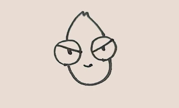 卡通龙虾简笔画教程