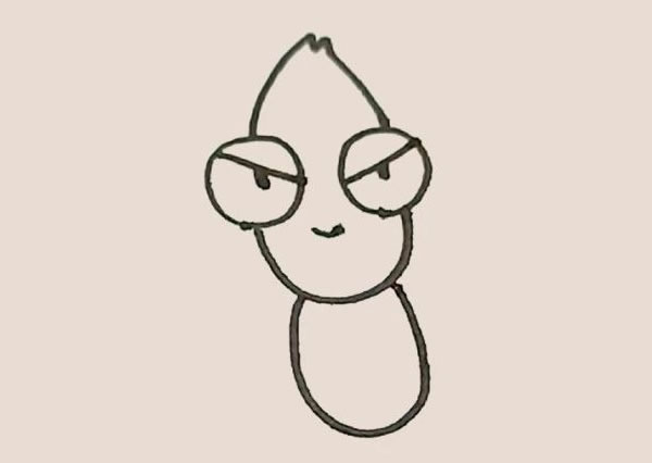 卡通龙虾简笔画教程