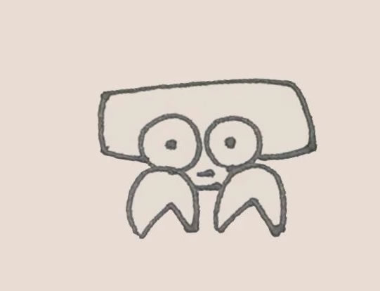 寄居蟹简笔画步骤教程