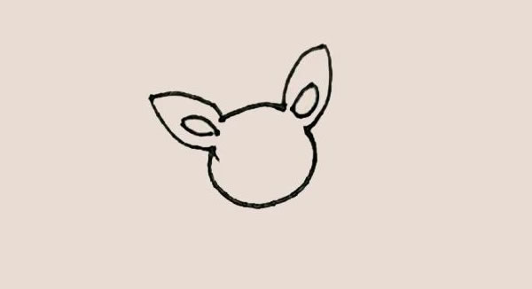 涂色的卡通蝙蝠简笔画