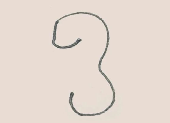 涂色的海马简笔画教程