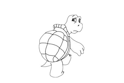 一组卡通乌龟简笔画大全