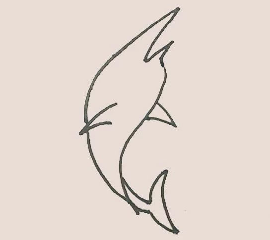 涂色的旗鱼简笔画教程 涂色的旗鱼简笔画教程