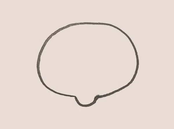 涂色的卡通小猪简笔画教程