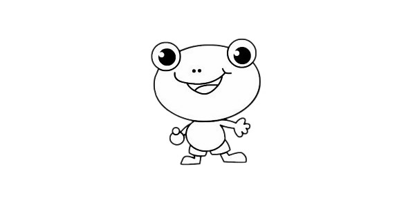 卡通青蛙简笔画教程