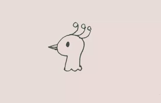 漂亮的孔雀简笔画涂色 漂亮的孔雀简笔画涂色