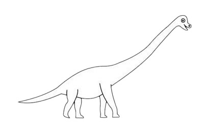 简单的腕龙怎么画