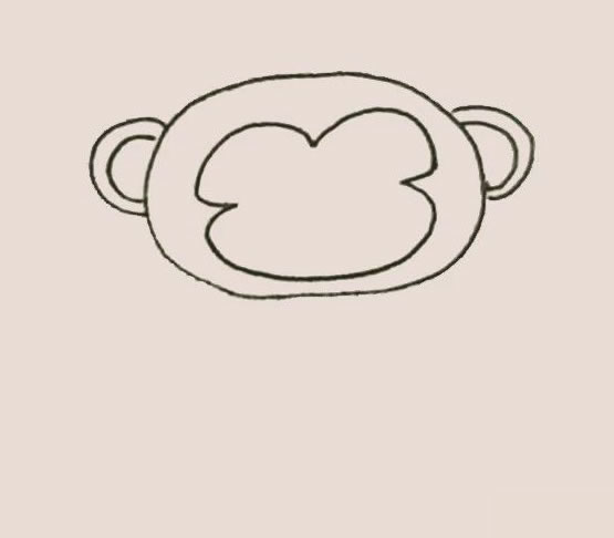 带涂色的猴子怎么画