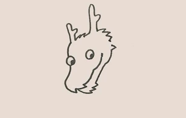 涂色的中国龙简笔画教程 涂色的中国龙简笔画教程