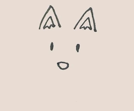 涂色的狐狸简笔画教程