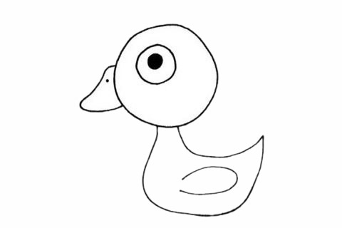 白鹅宝宝简笔画