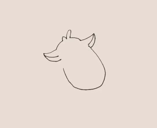 驯鹿简笔画步骤教程【涂色】