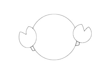 圆圆的螃蟹简笔画教程