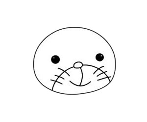 可爱的小老虎简笔画步骤