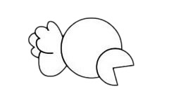 乌鸦喝水简笔画步骤教程