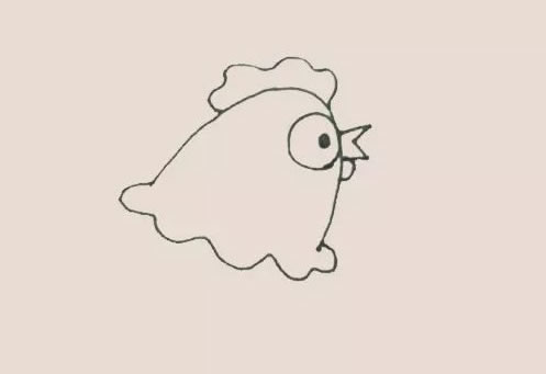 涂色的母鸡简笔画教程 涂色的母鸡简笔画教程