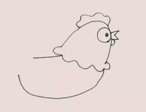 涂色的母鸡简笔画教程 涂色的母鸡简笔画教程