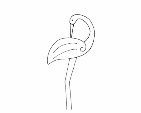 白鹤怎么画最简单