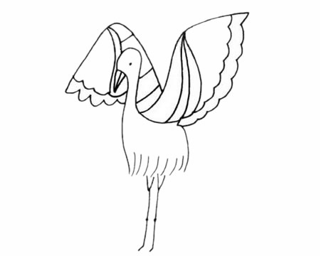 白鹭怎么画简单又好看