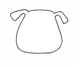 卡通斑点狗简笔画步骤教程