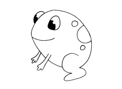 蟾蜍简笔画步骤教程 蟾蜍简笔画步骤教程