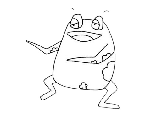 关于蟾蜍的简笔画