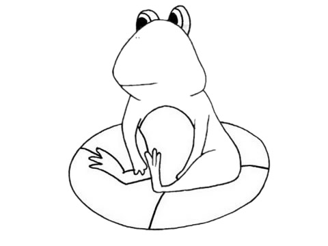 关于癞蛤蟆的简笔画
