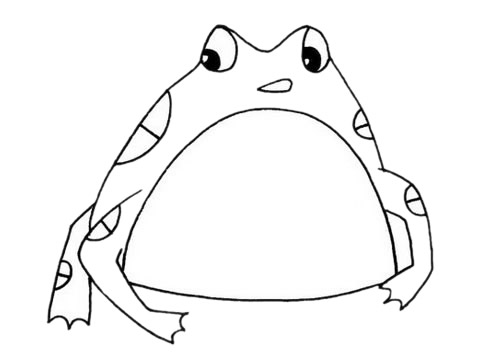 蟾蜍儿童简笔画