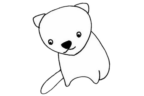 关于貂的简笔画步骤教程